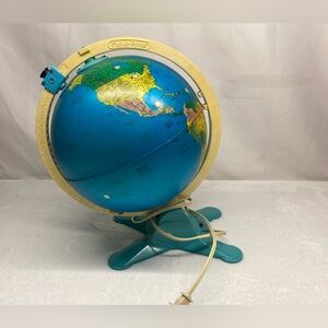 VTG 1988 Lighted Fisher-Price Discovery World Globe Tested & Works!